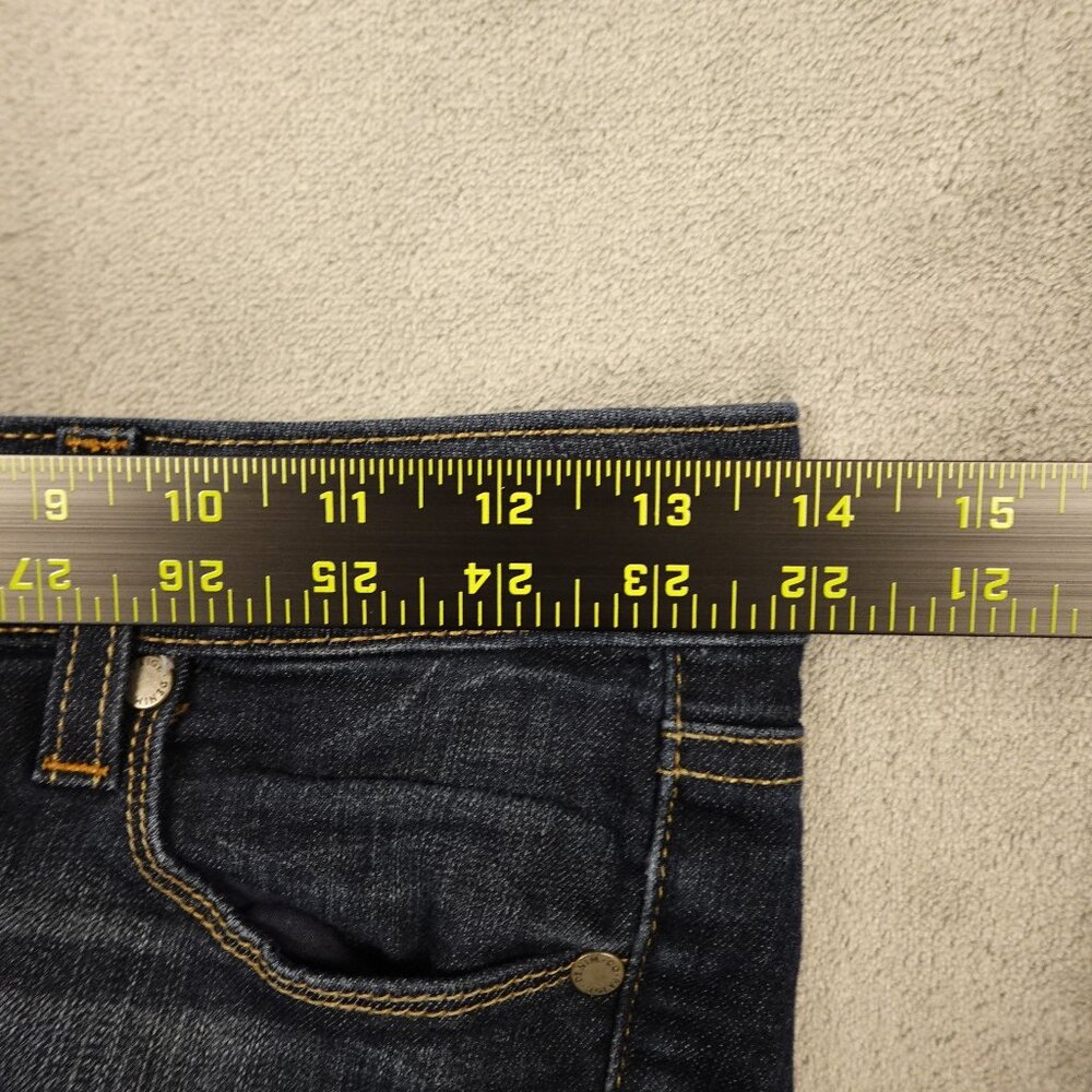 PAIGE Indigo Stream Mid Rise Straight Leg Jeans 26 - Picture 6 of 13